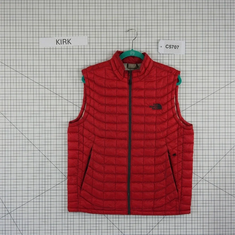 The North Face vest provides polyester